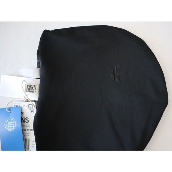 Adidas HS5398 Womens O/S Black Trefoil Monogram Reversible Swim/Beach Turban - Picture 4 of 6